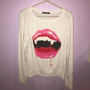 Wildfox Vampire Lips Sweatshirt